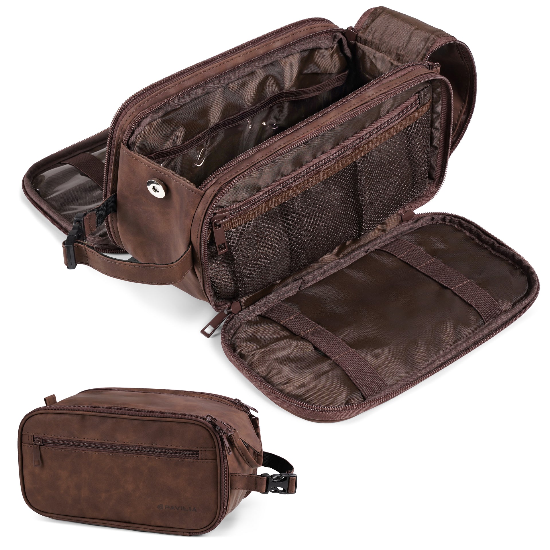 buy mens travel toiletrie bag Men's Deluxe Dopp Kit Toiletry Bag – PAVILIA