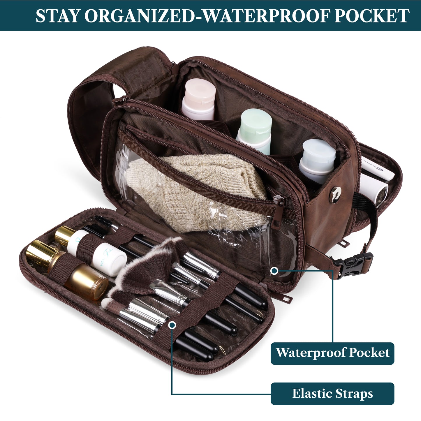 Men's Deluxe Dopp Kit Toiletry Bag