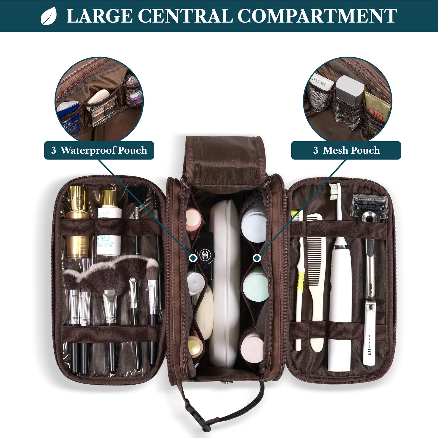Men's Deluxe Dopp Kit Toiletry Bag
