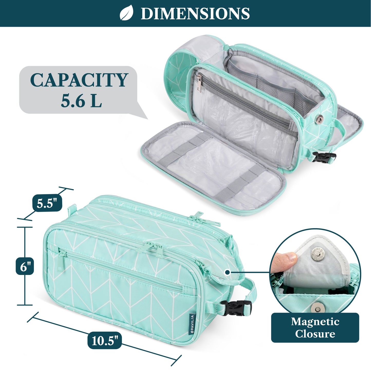 Men's Deluxe Dopp Kit Toiletry Bag