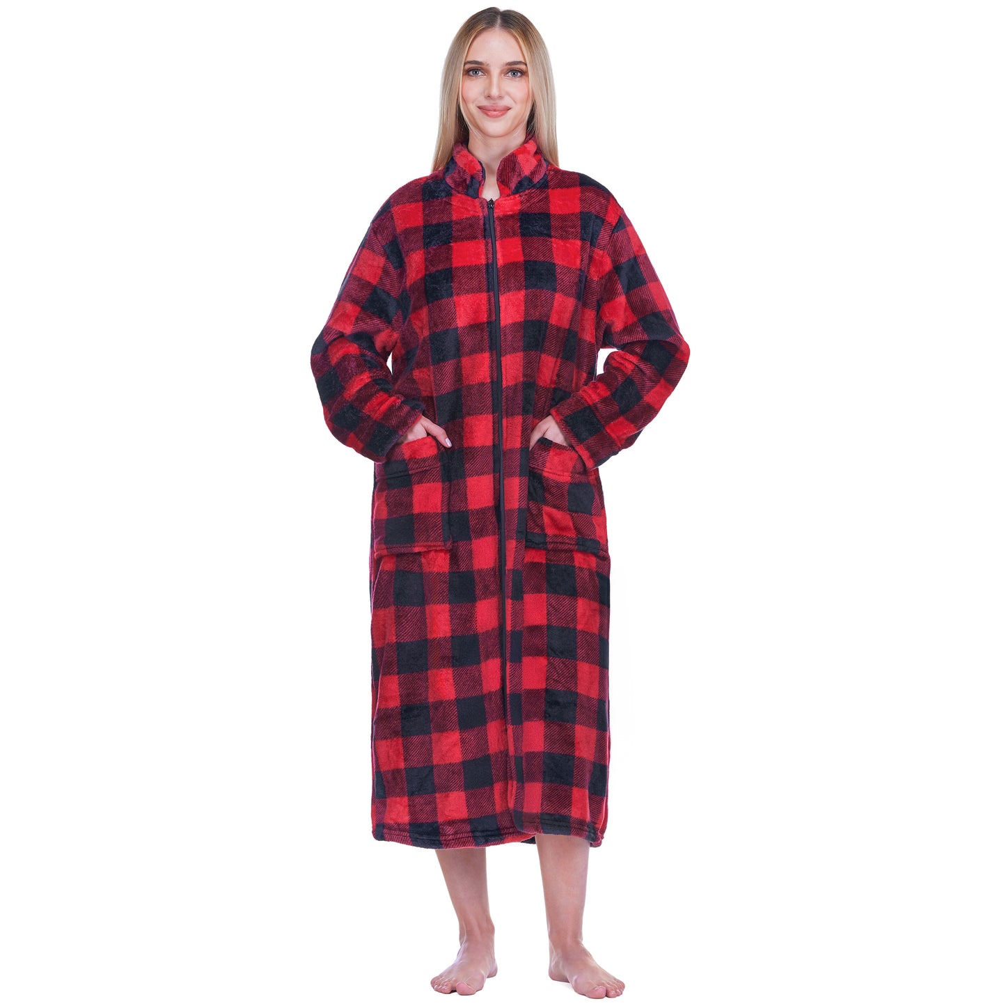 Women's Housecoat Zipper Robe