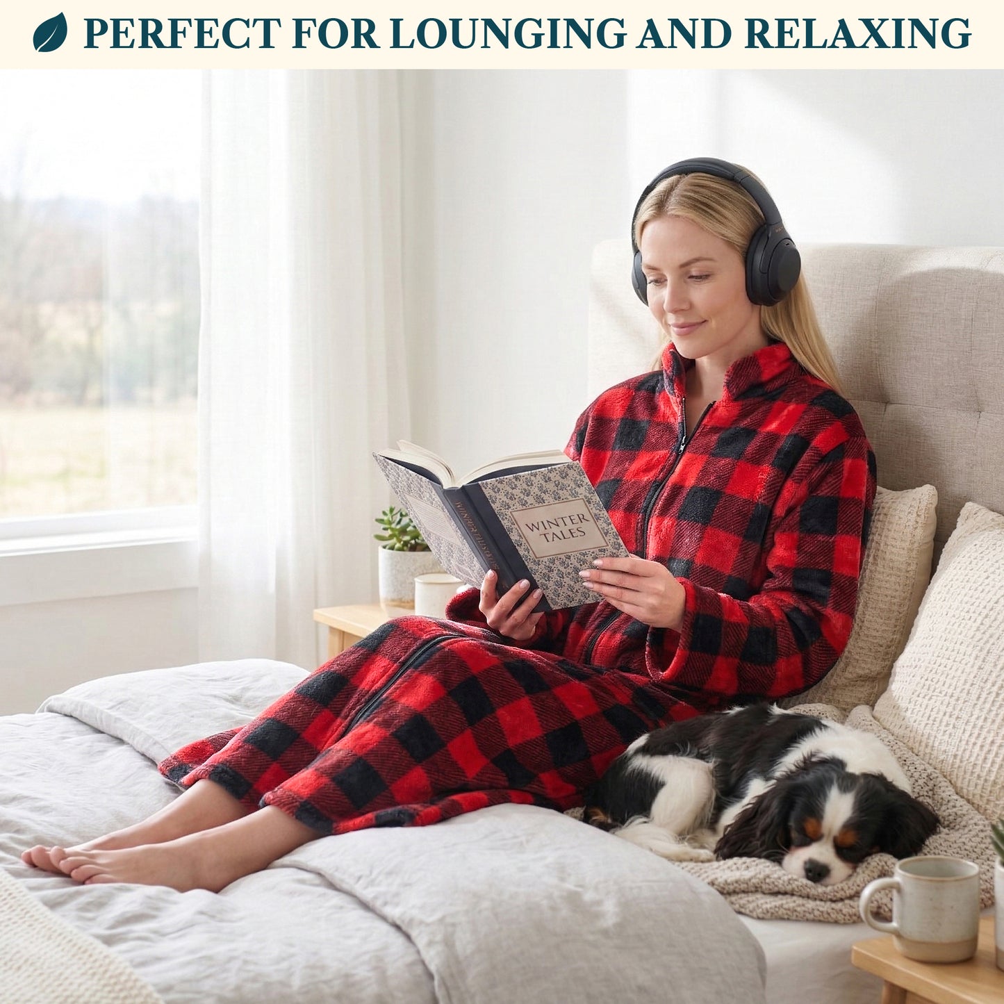 Women's Housecoat Zipper Robe