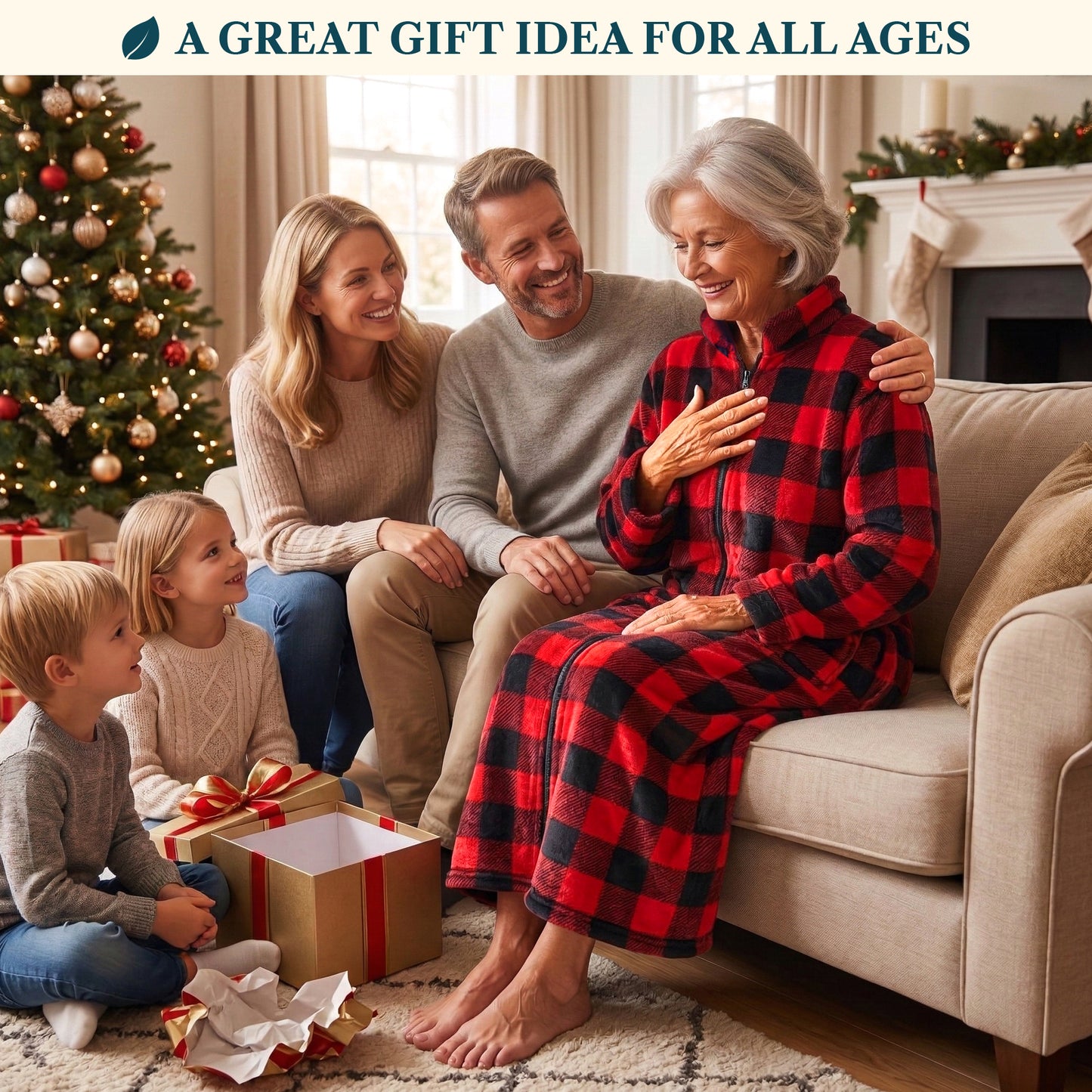 Women's Housecoat Zipper Robe