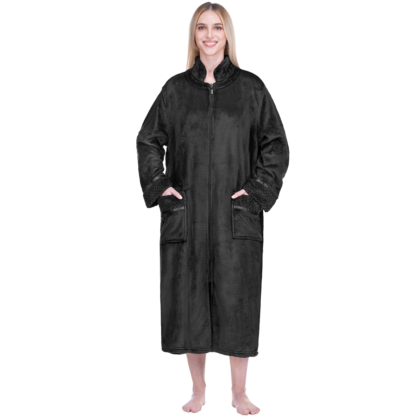 Women's Housecoat Zipper Robe
