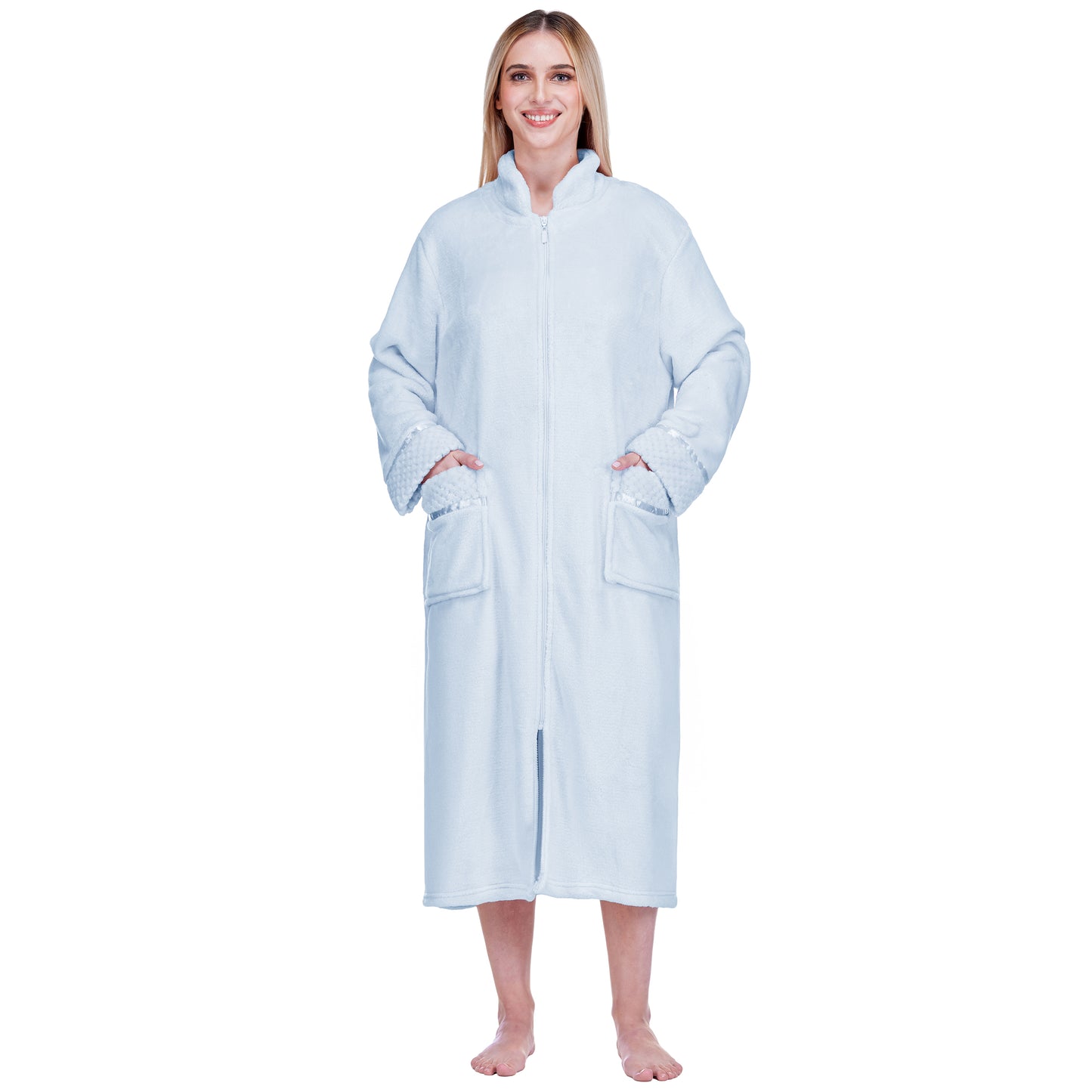 Women's Housecoat Zipper Robe