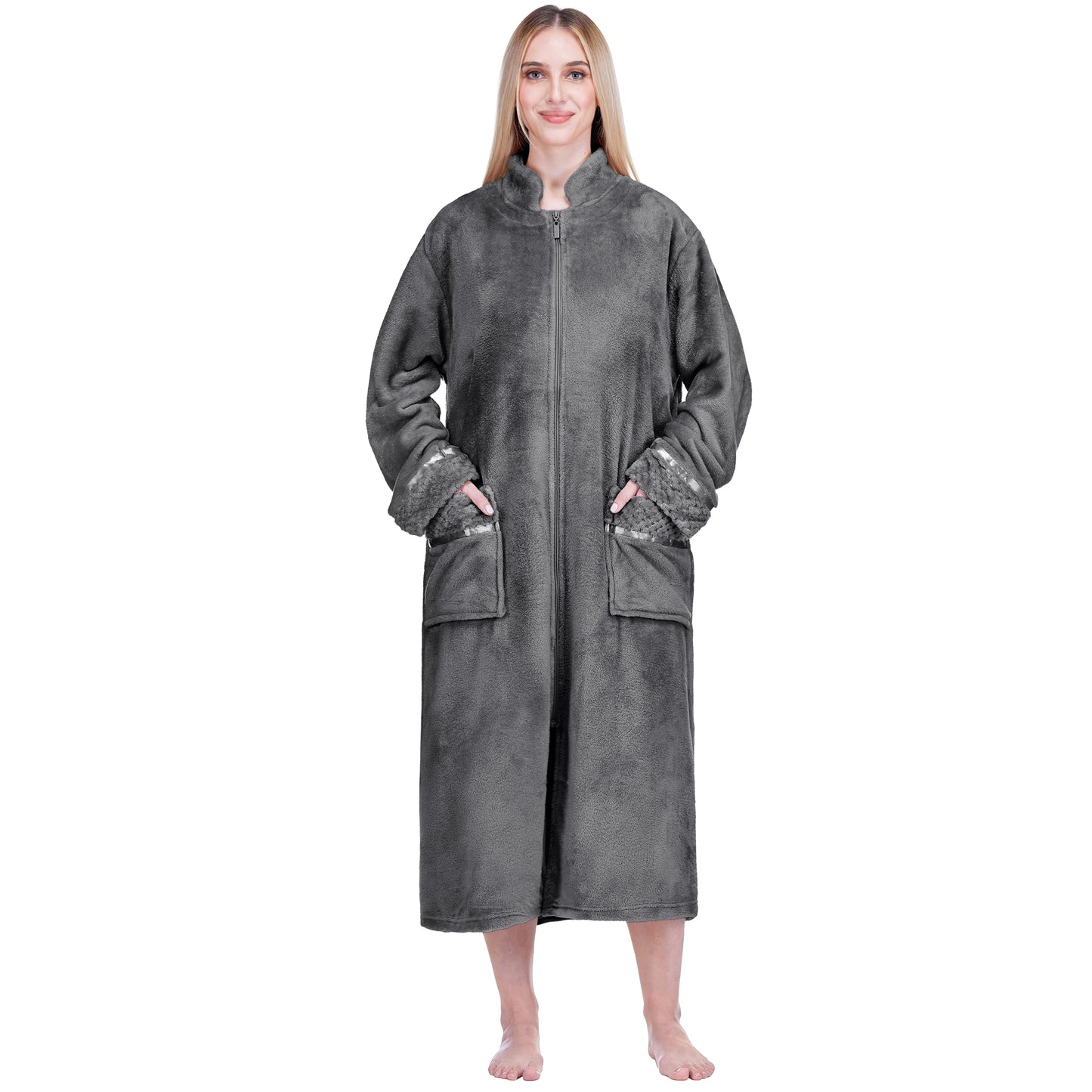 Women's Housecoat Zipper Robe