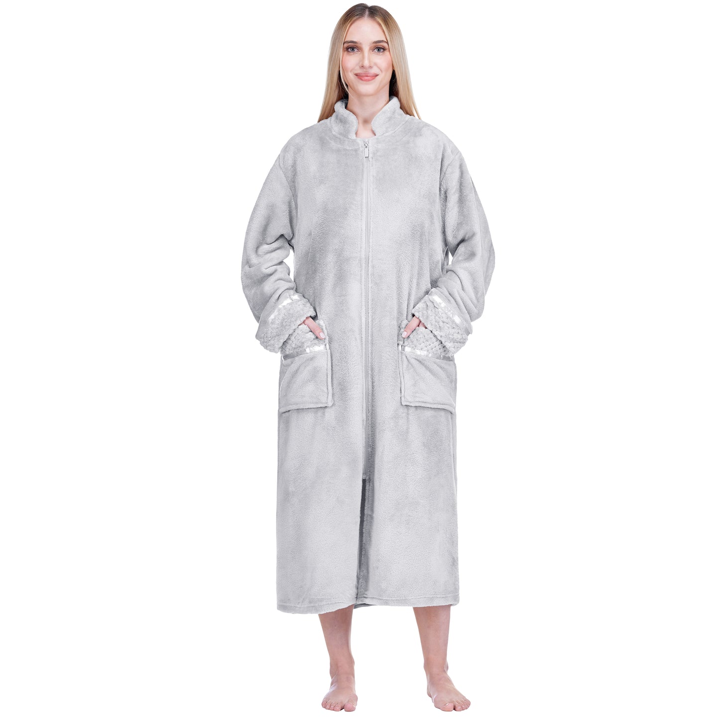 Women's Housecoat Zipper Robe