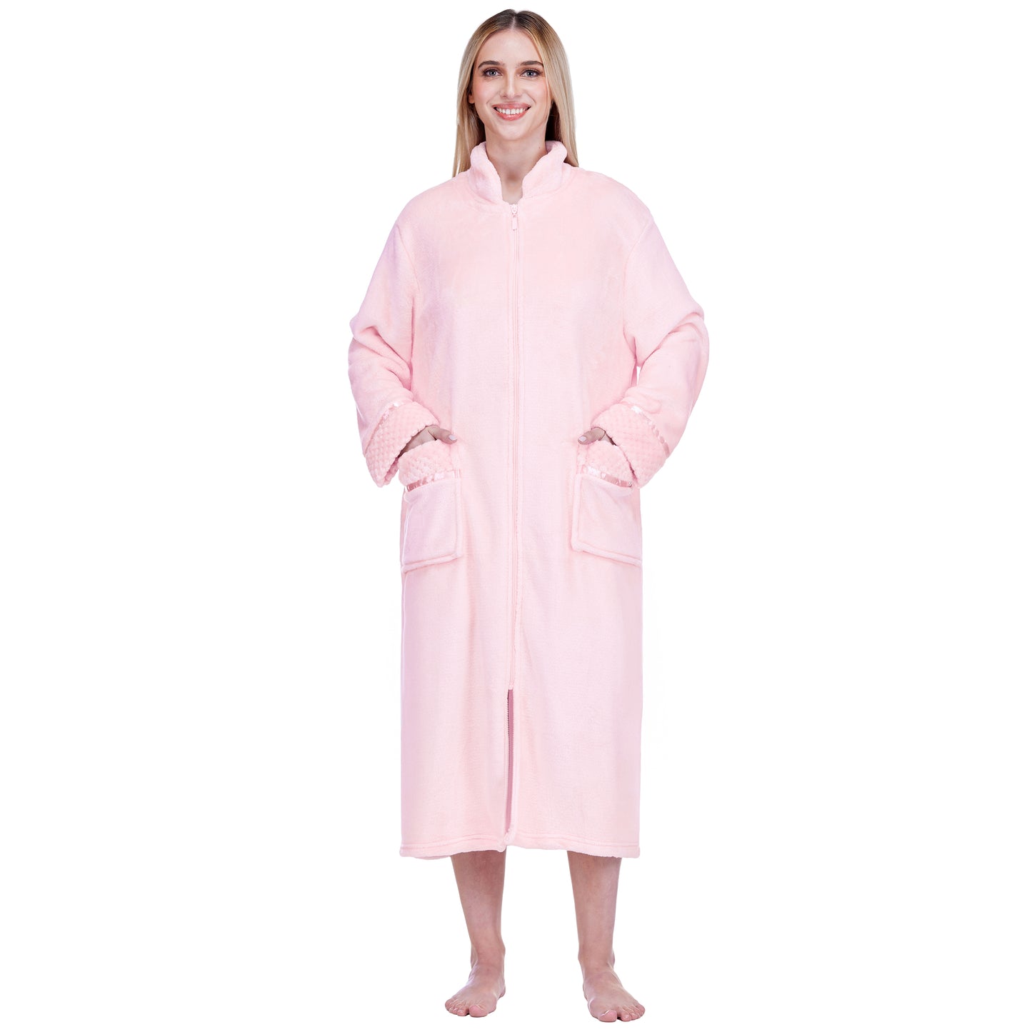 Women's Housecoat Zipper Robe