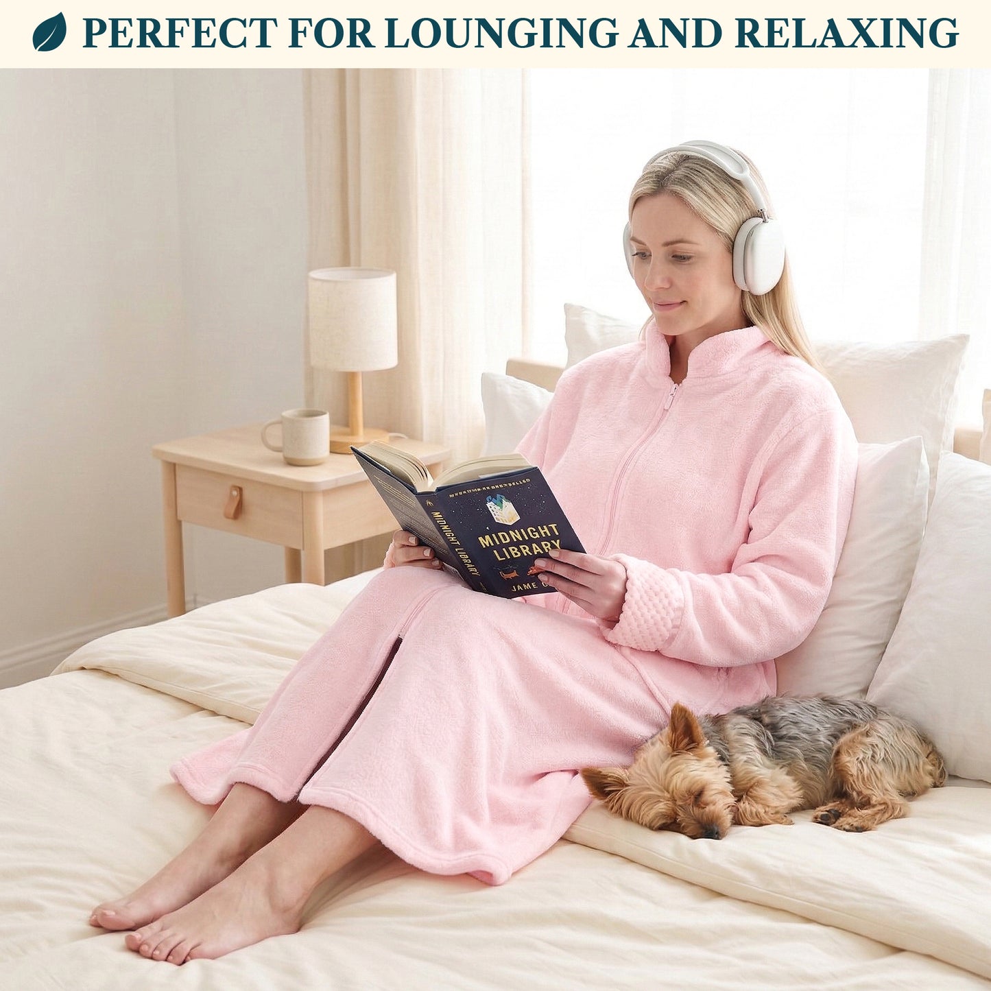 Women's Housecoat Zipper Robe