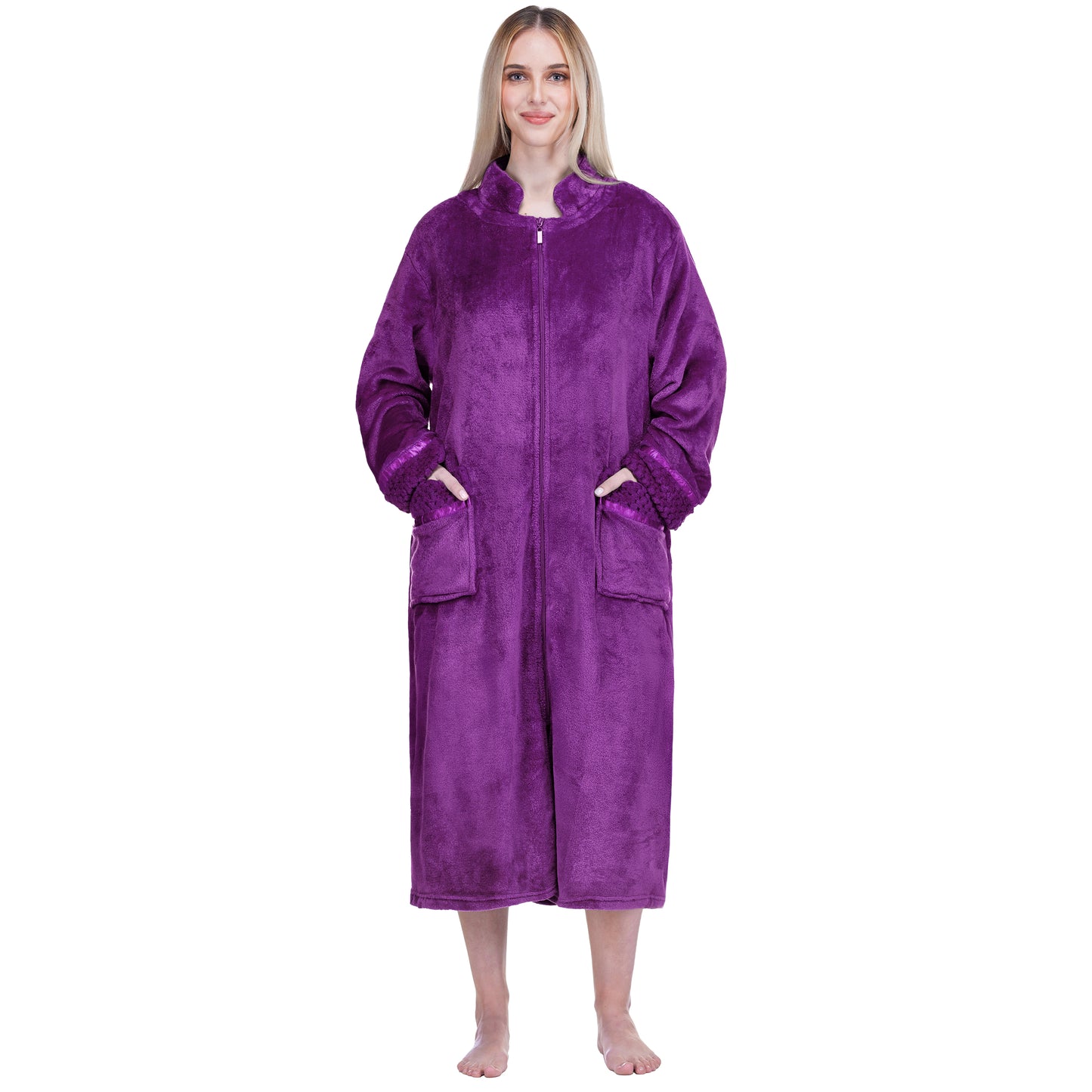 Women's Housecoat Zipper Robe
