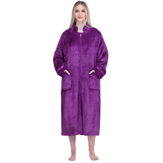 Women's Housecoat Zipper Robe