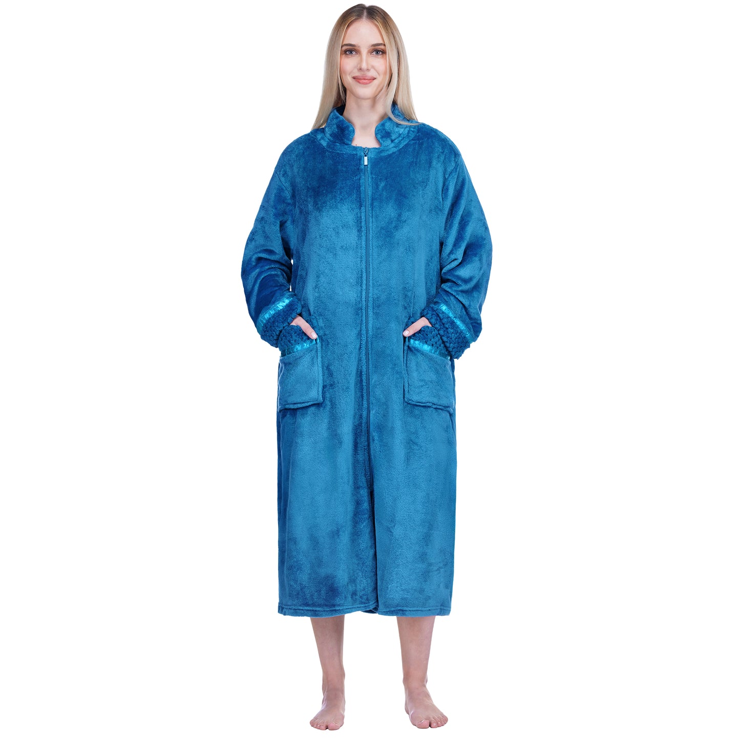 Women's Housecoat Zipper Robe