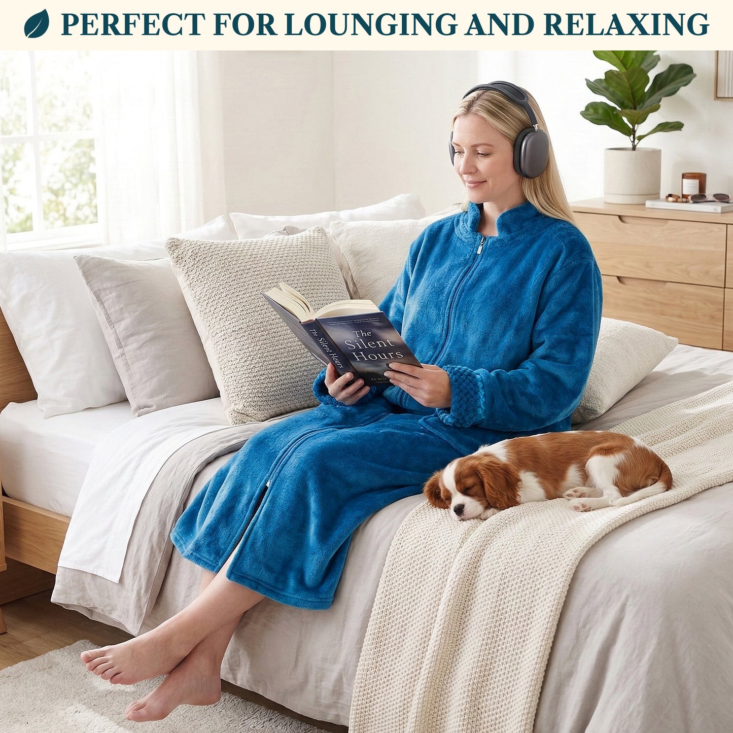 Women's Housecoat Zipper Robe