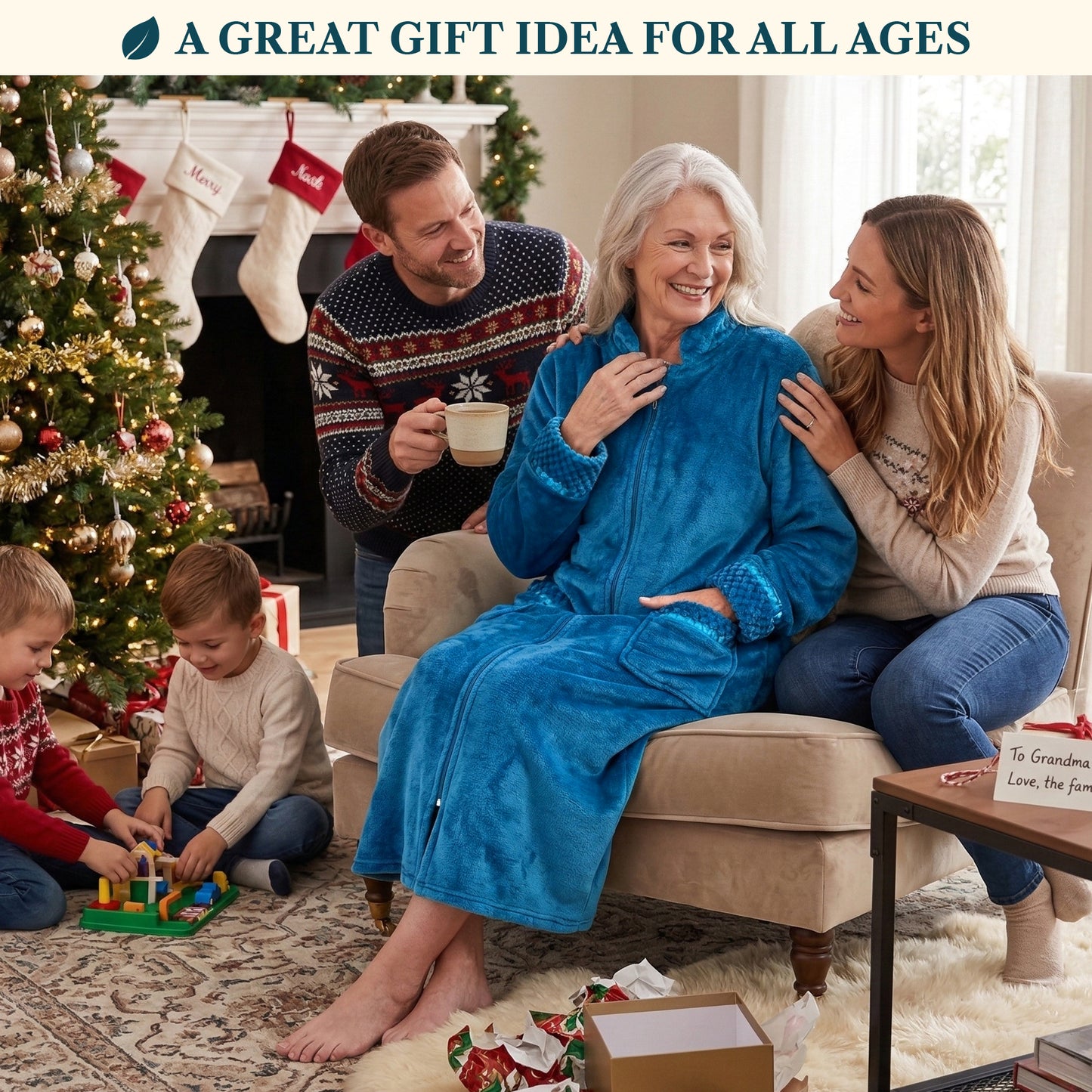 Women's Housecoat Zipper Robe