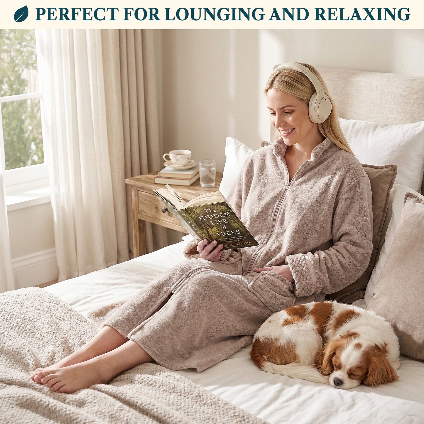 Women's Housecoat Zipper Robe