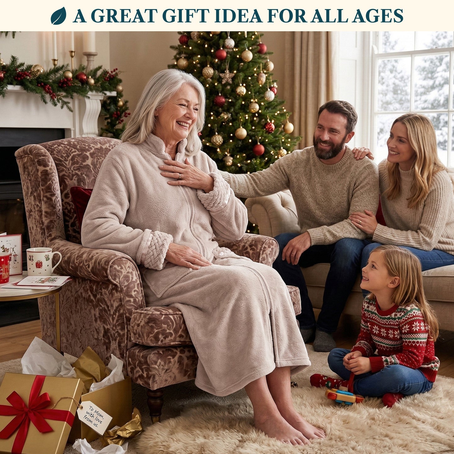 Women's Housecoat Zipper Robe