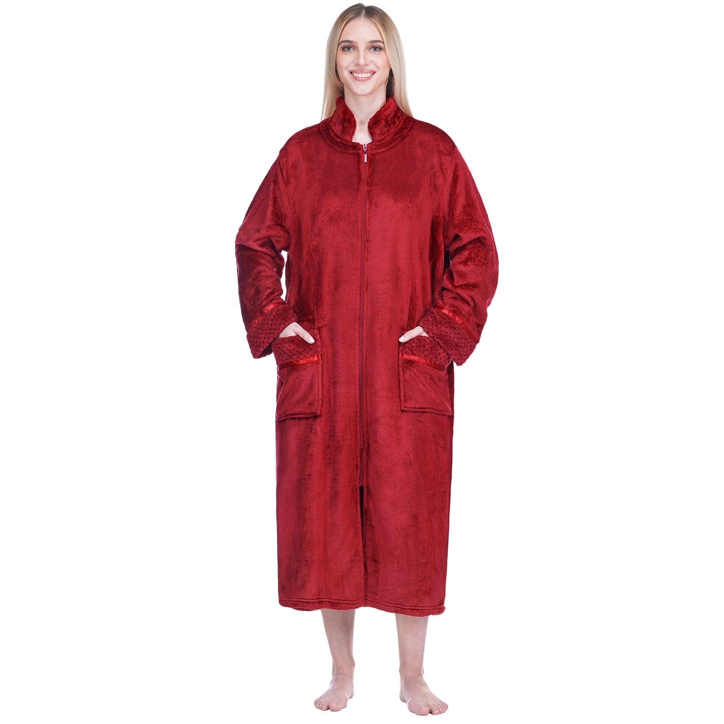 Women's Housecoat Zipper Robe