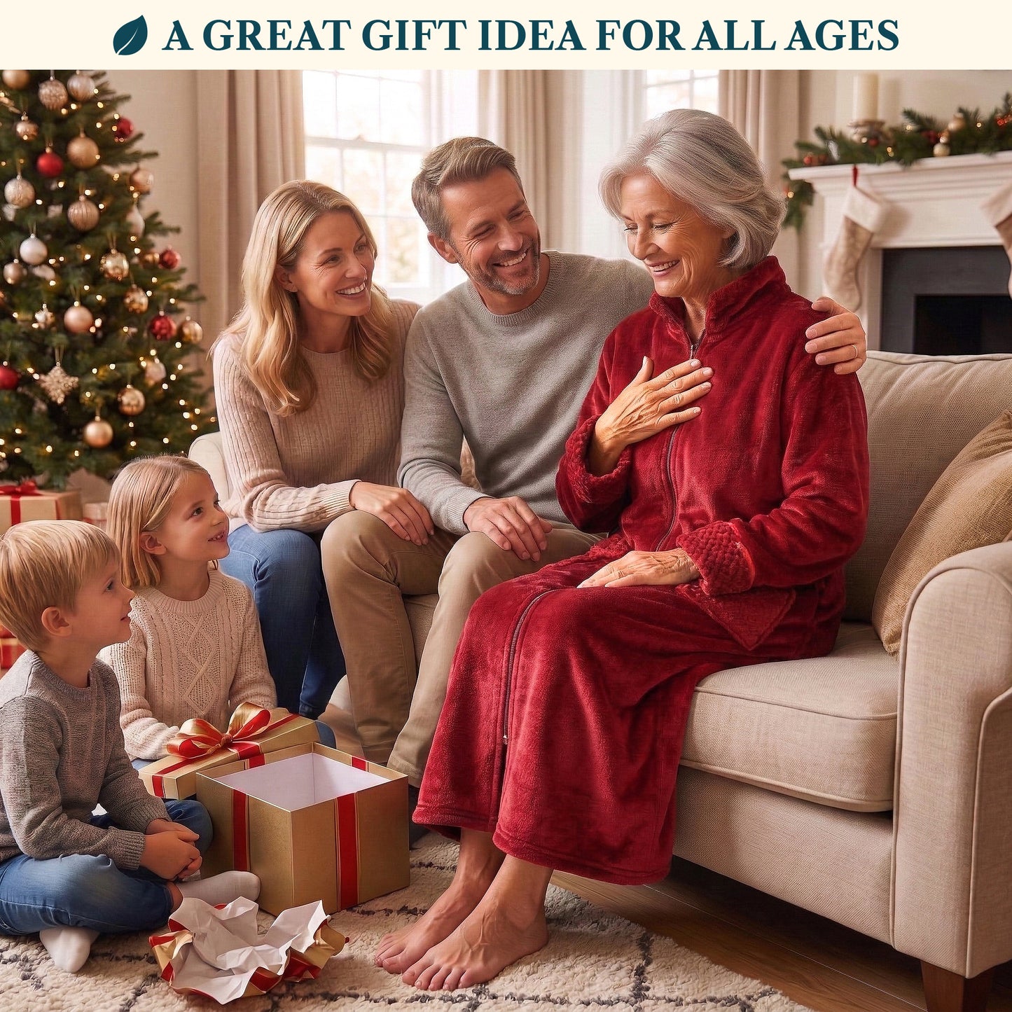 Women's Housecoat Zipper Robe