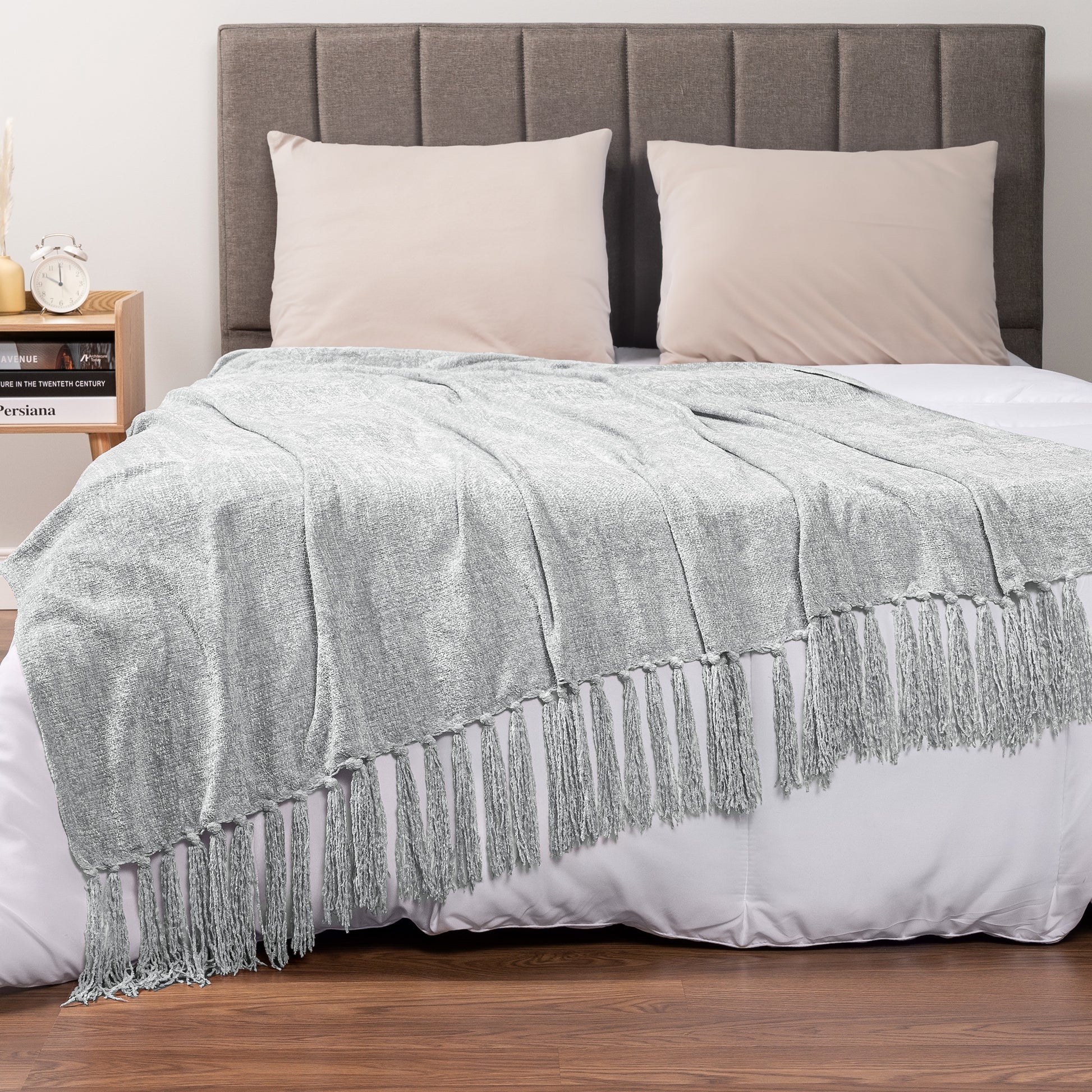 Chenille Tassel Fringe Throw Blanket