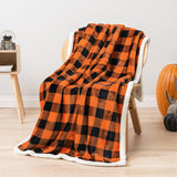 Checkered Sherpa Fleece Blanket