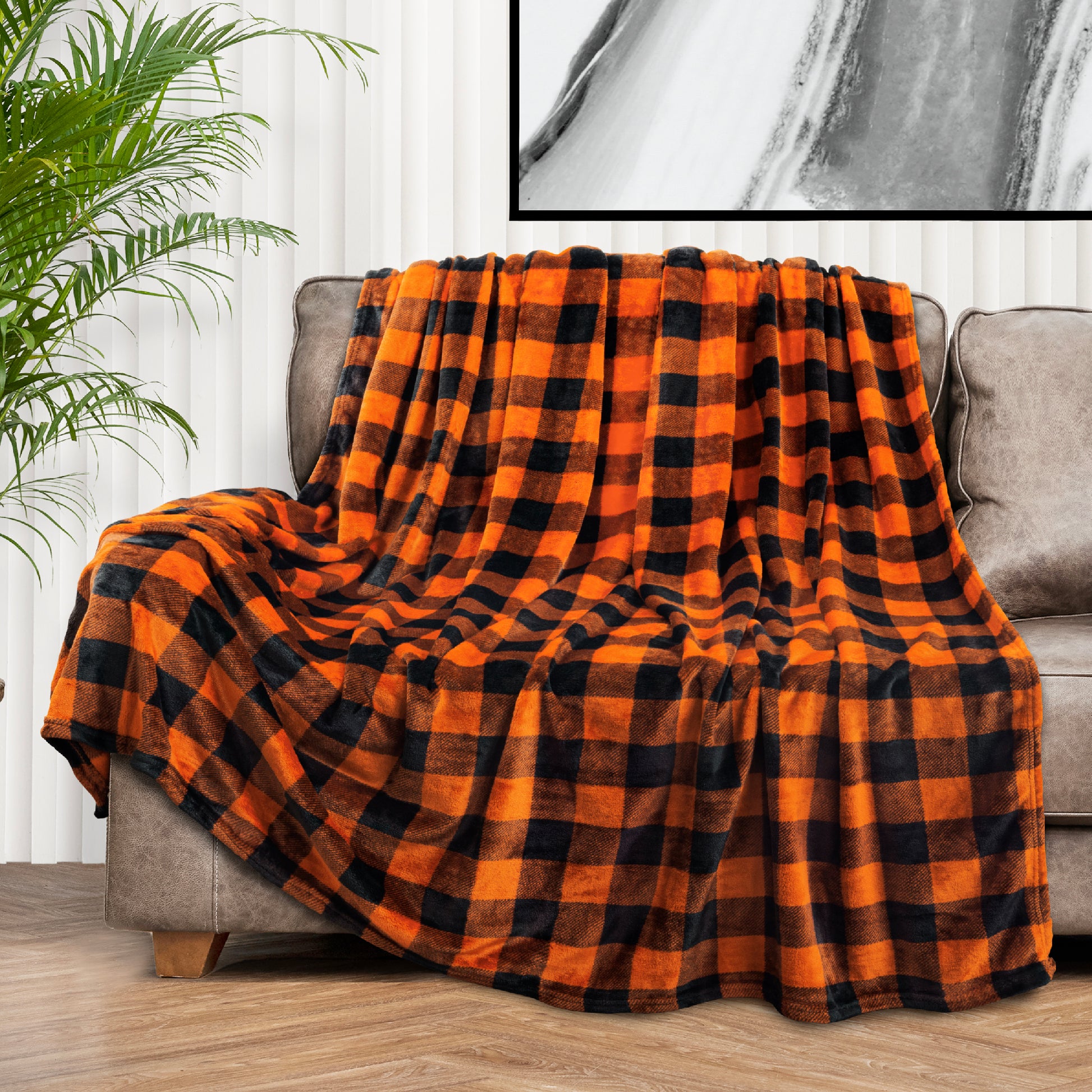 Checkered Fleece Blanket