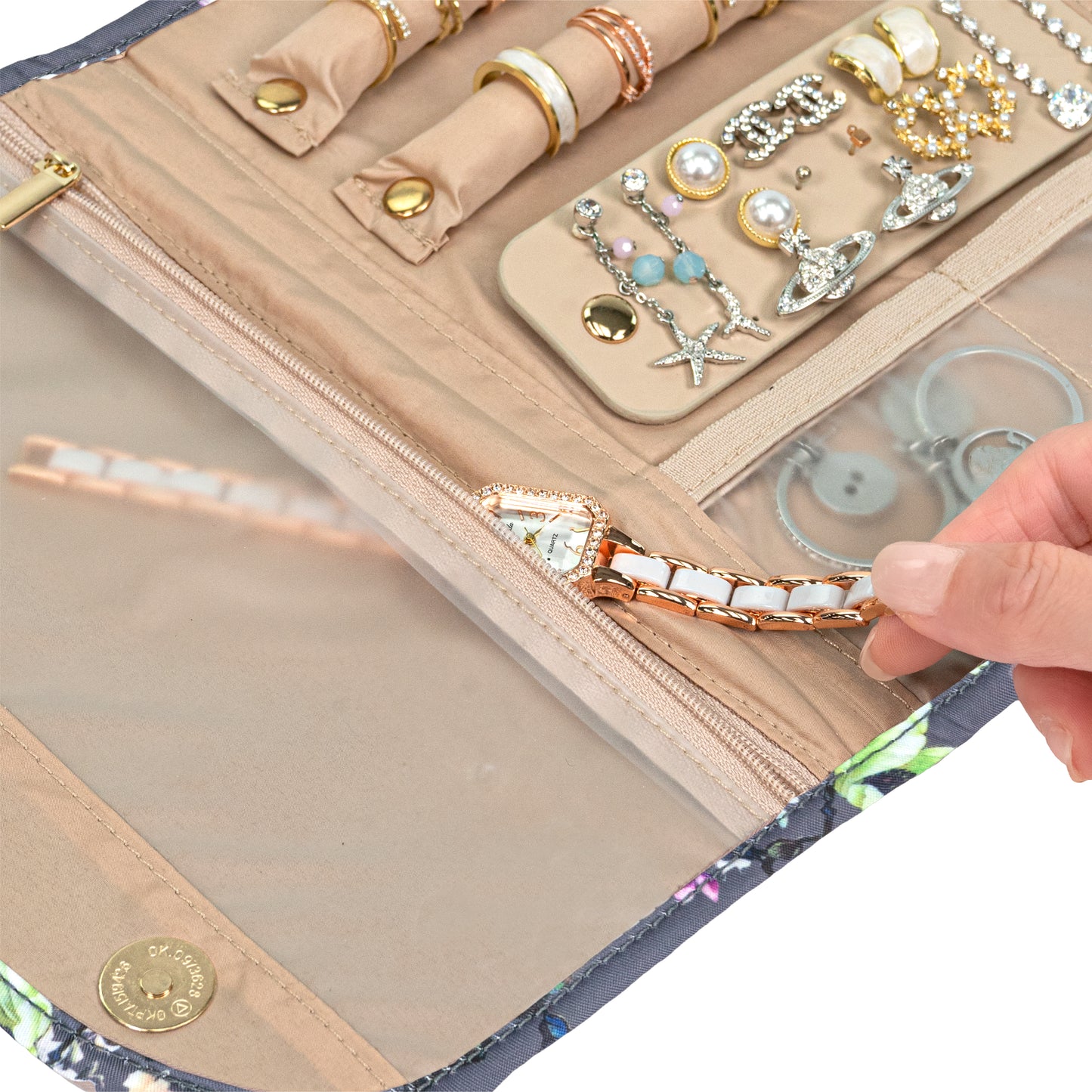 Jewelry Roll Organizer Bag
