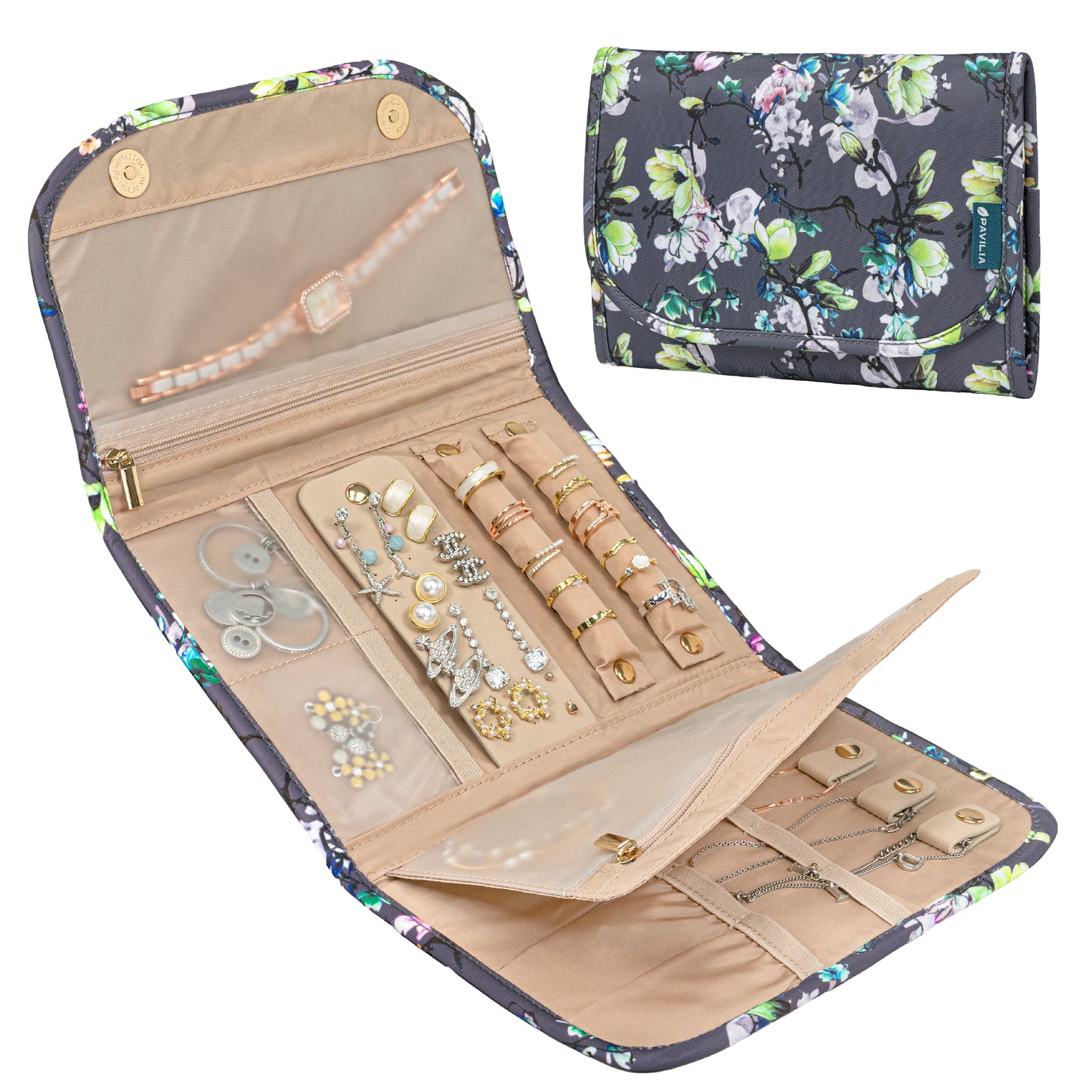 Jewelry Roll Organizer Bag