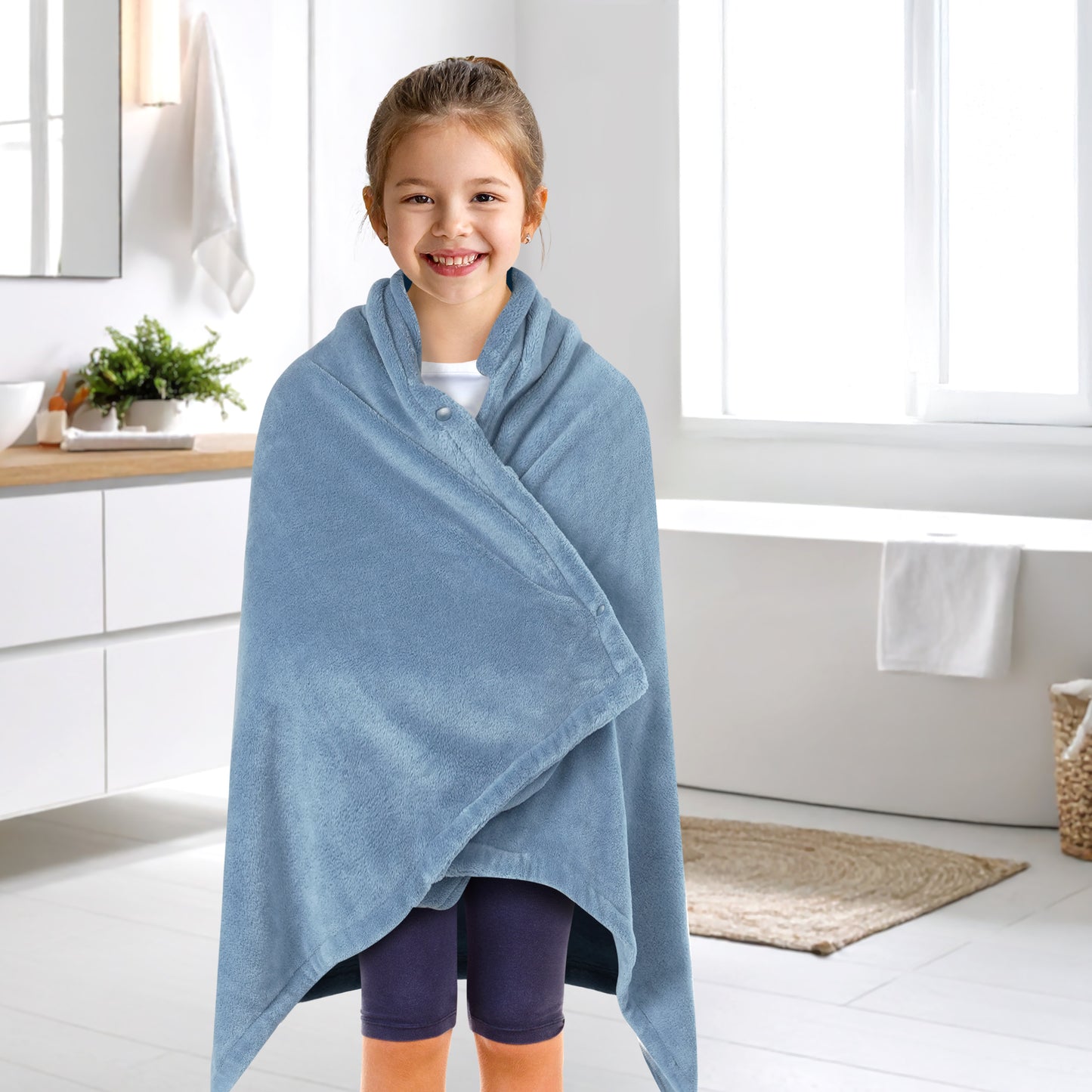 Kid's Fleece Hooded Bath Towel