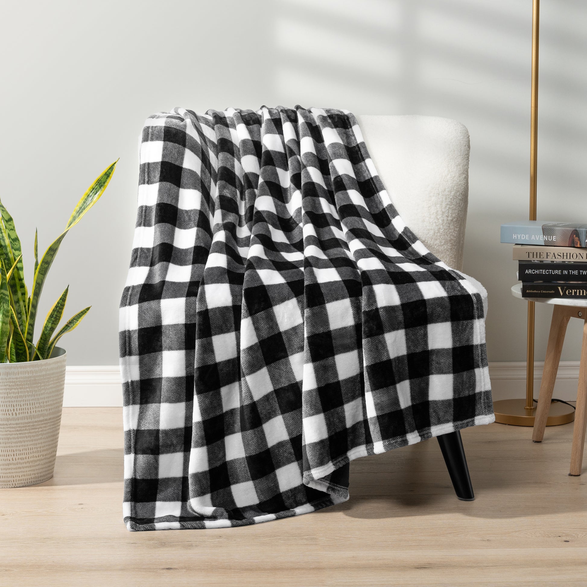 Checkered Fleece Blanket