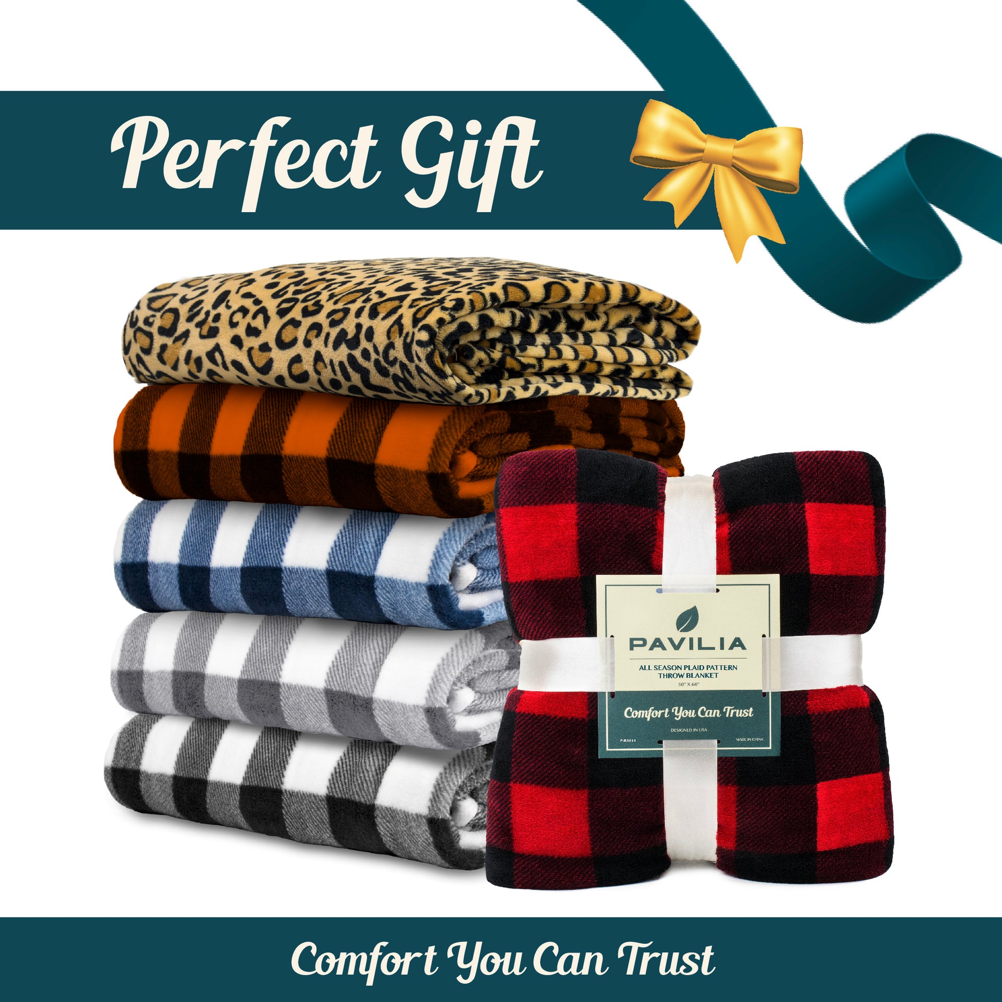 Checkered Fleece Blanket