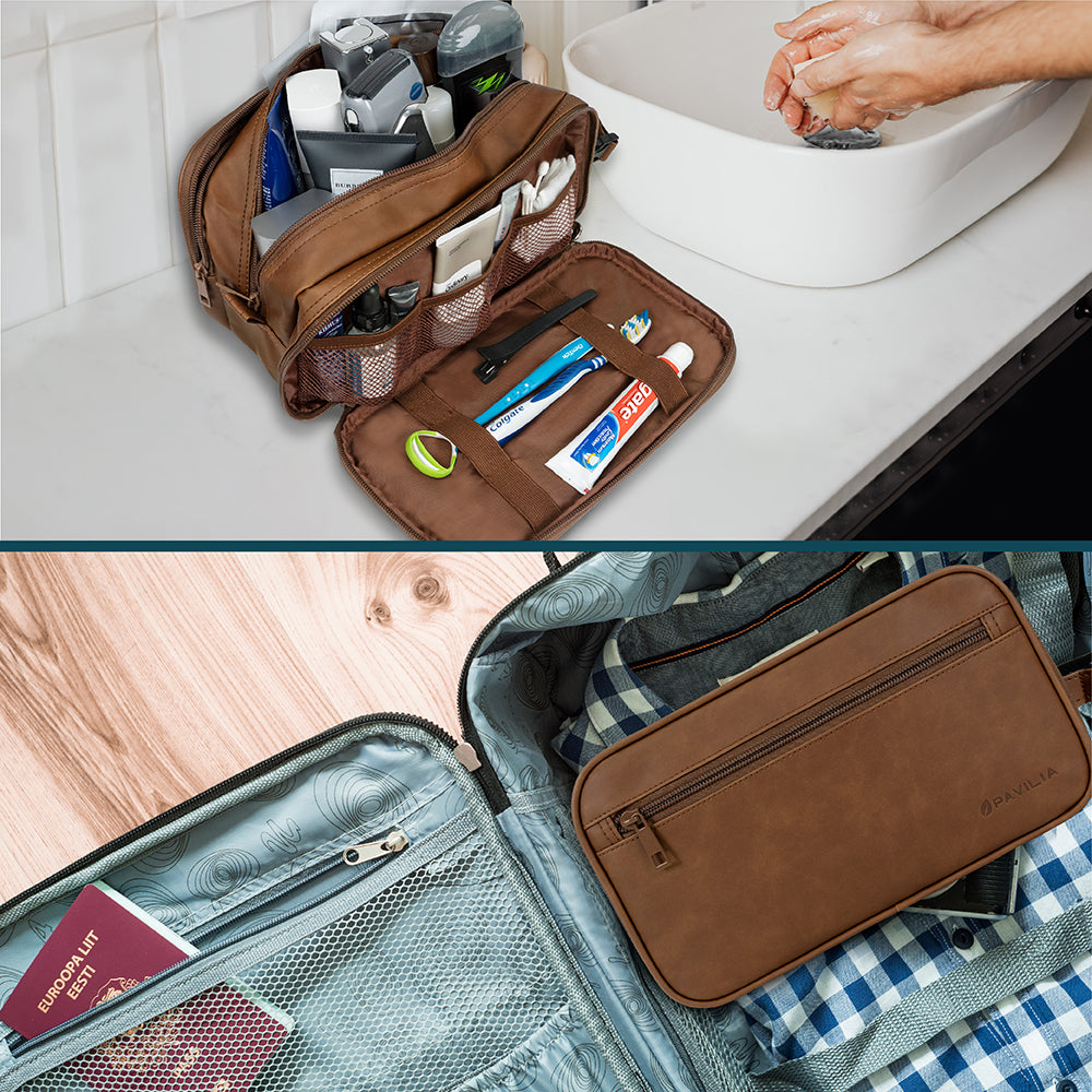 Men's Modern Dopp Kit Toiletry Bag