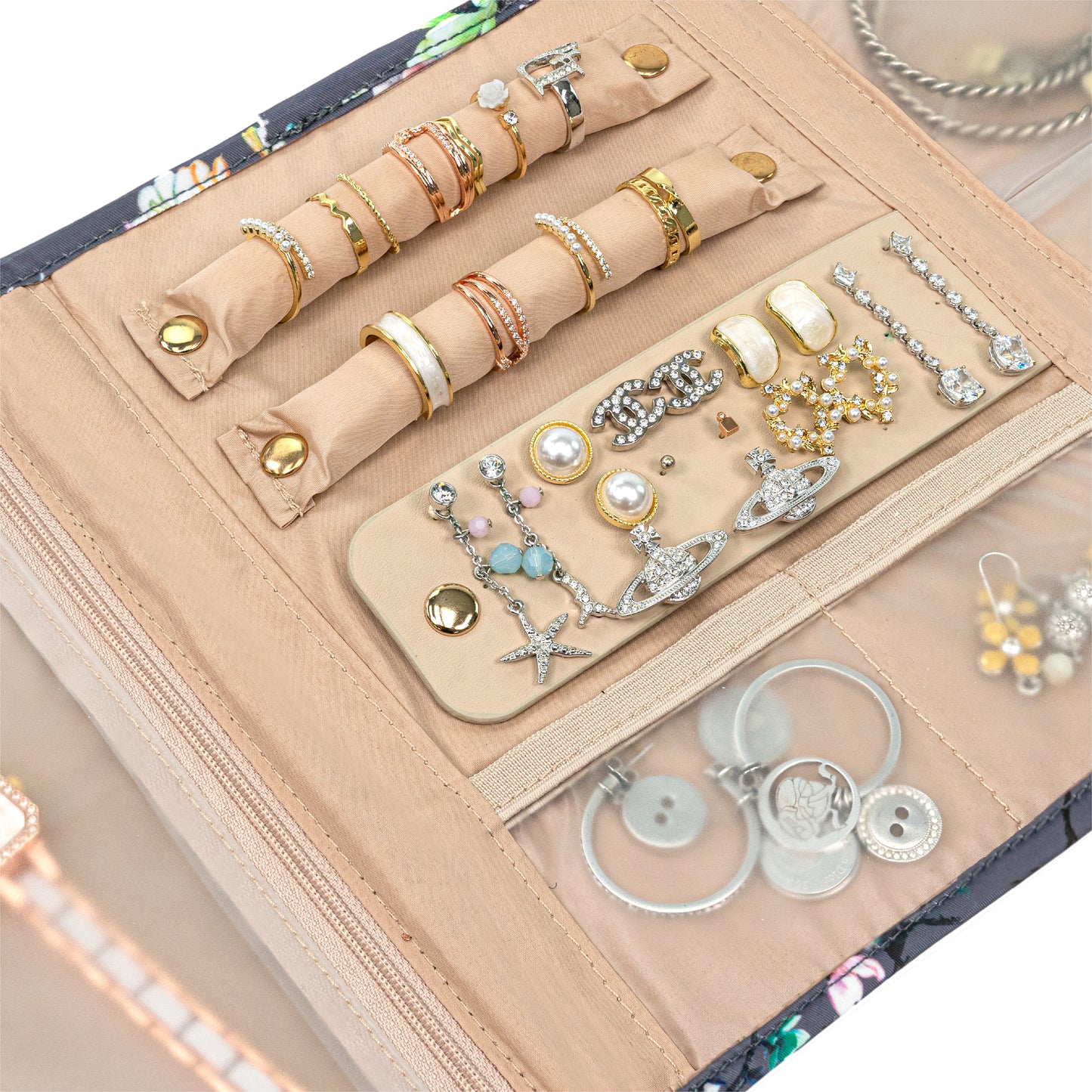 Jewelry Roll Organizer Bag