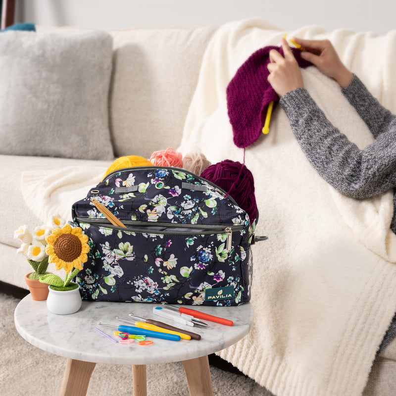 Compact Yarn Organizer Knitting Bag