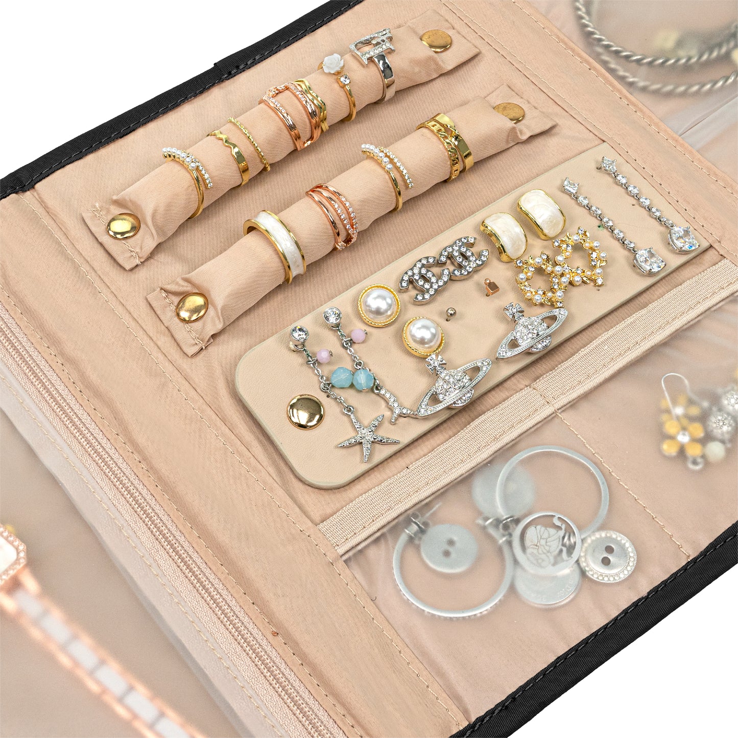 Jewelry Roll Organizer Bag