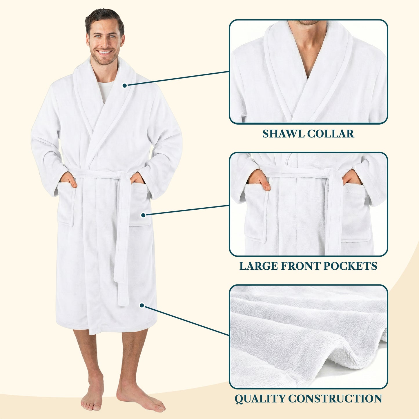 Men's Classic Fleece Robe