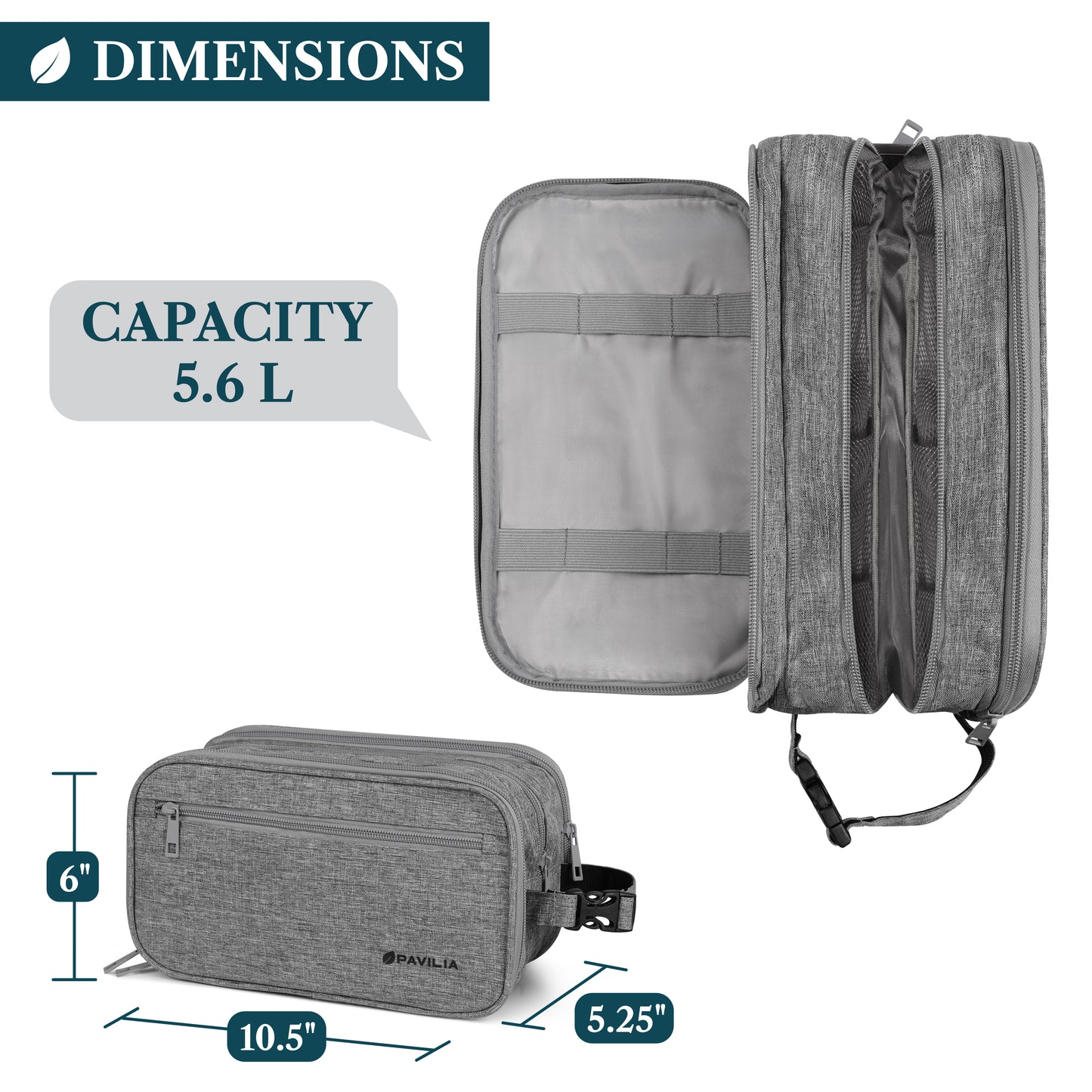Men's Modern Dopp Kit Toiletry Bag
