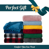 Pom Pom Fringe Throw Blanket