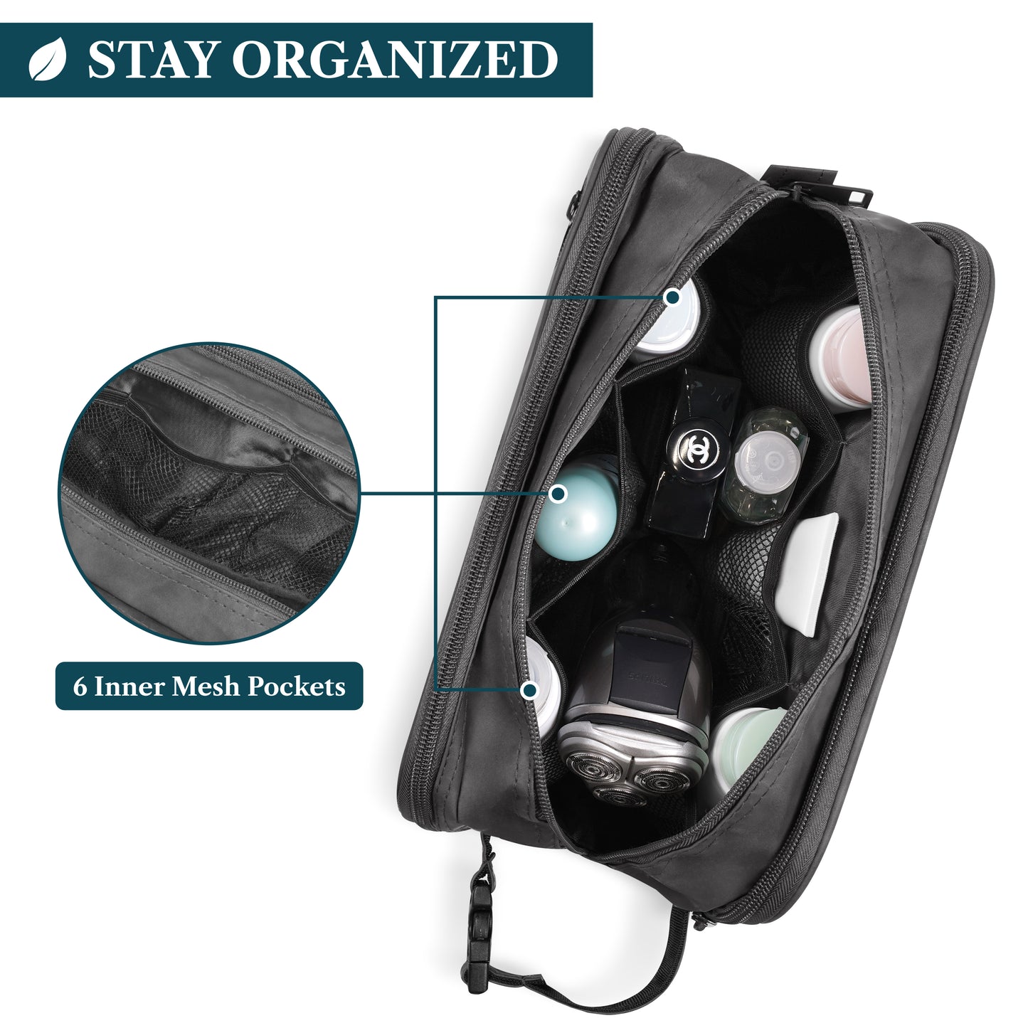 Men's Modern Dopp Kit Toiletry Bag