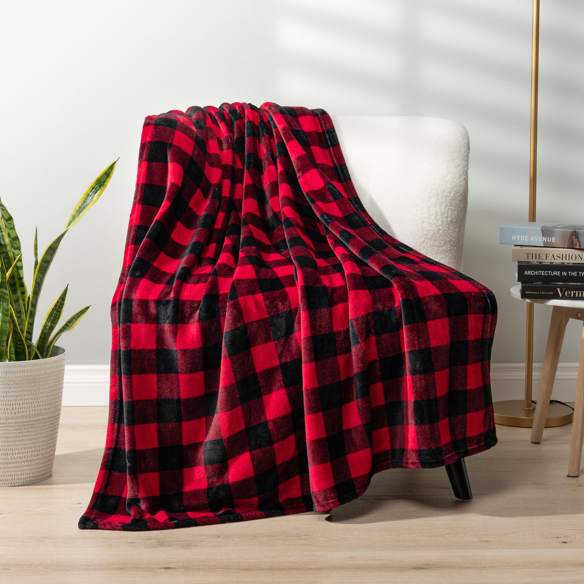 Checkered Fleece Blanket