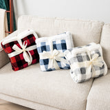 Checkered Sherpa Fleece Blanket