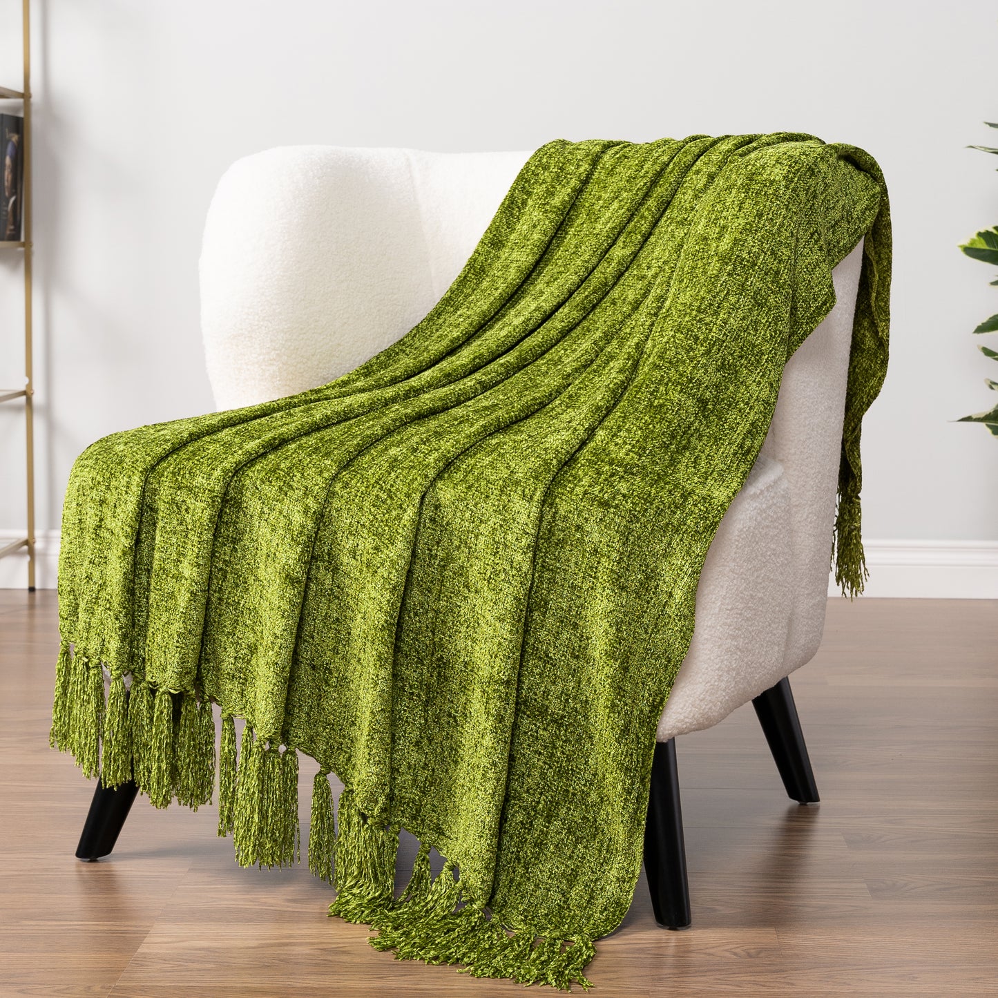 Chenille Tassel Fringe Throw Blanket