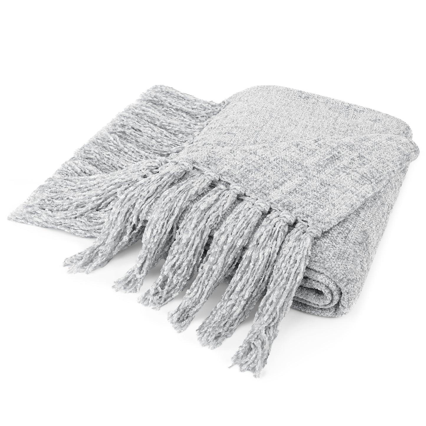 Chenille Tassel Fringe Throw Blanket