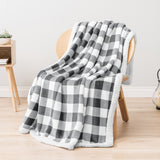 Checkered Sherpa Fleece Blanket