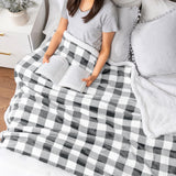 Checkered Sherpa Fleece Blanket