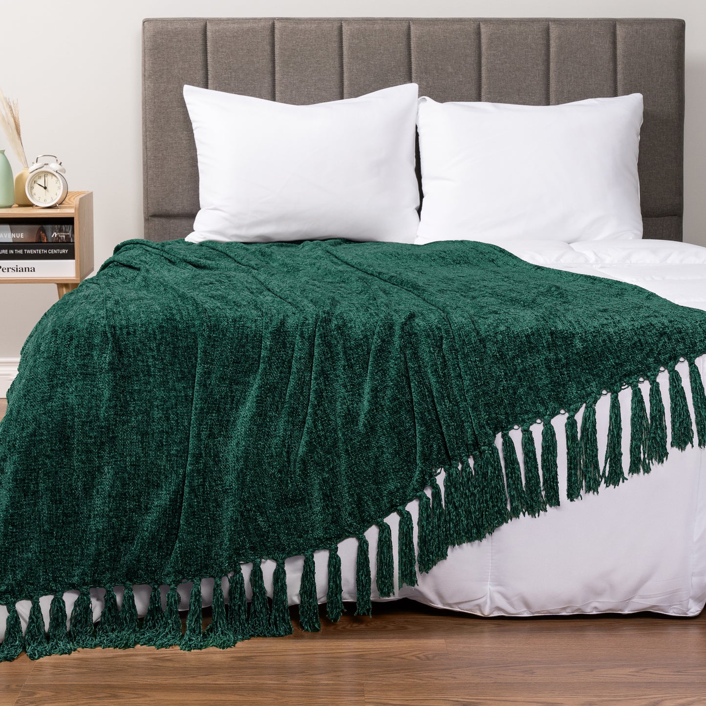 Chenille Tassel Fringe Throw Blanket