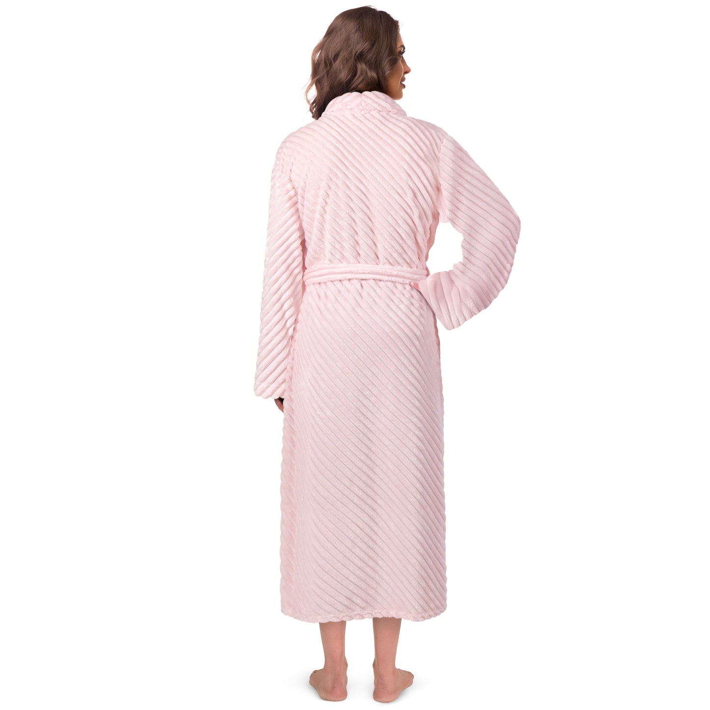 Women's Ribbed Fleece Robe
