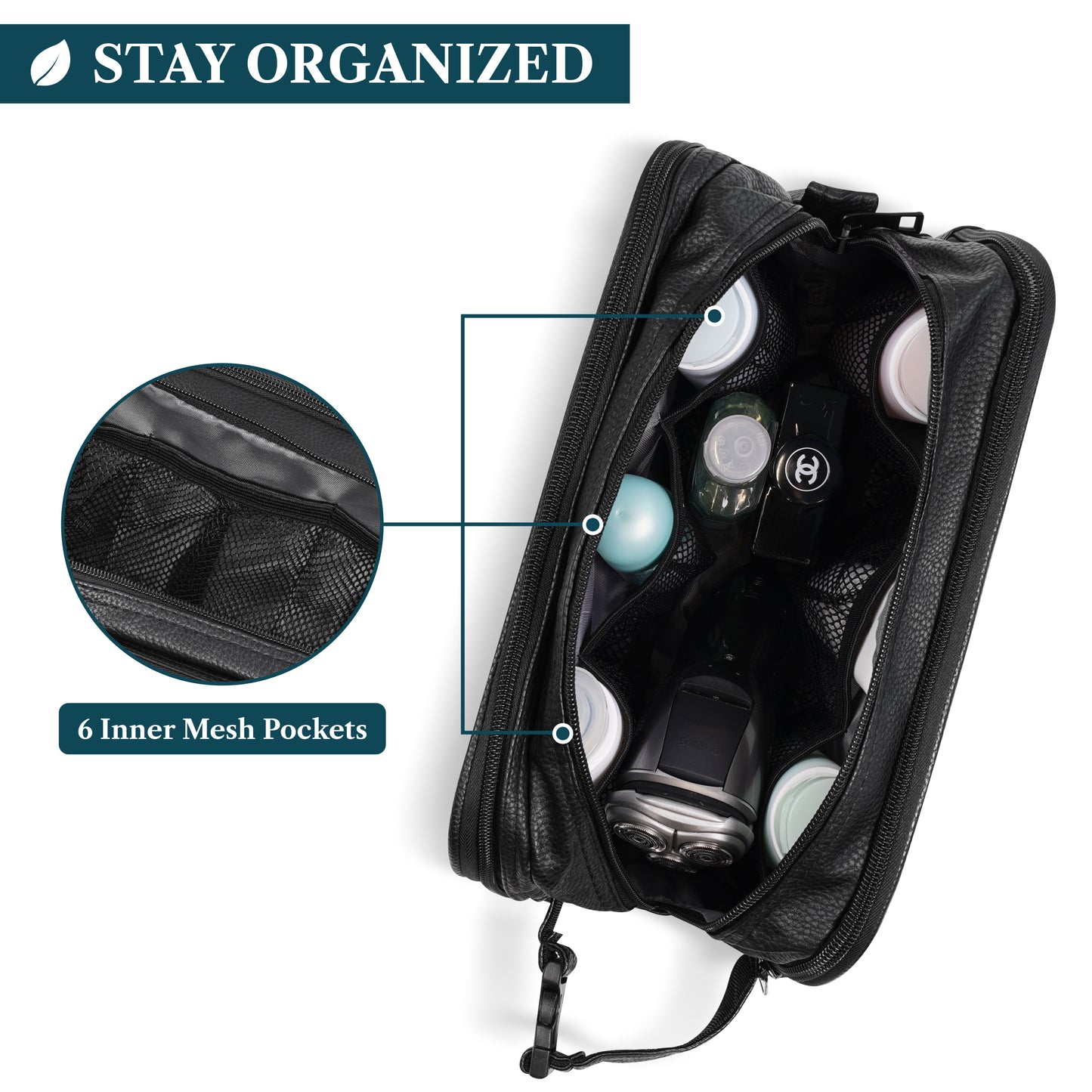 Men's Modern Dopp Kit Toiletry Bag