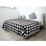 Checkered Sherpa Fleece Blanket