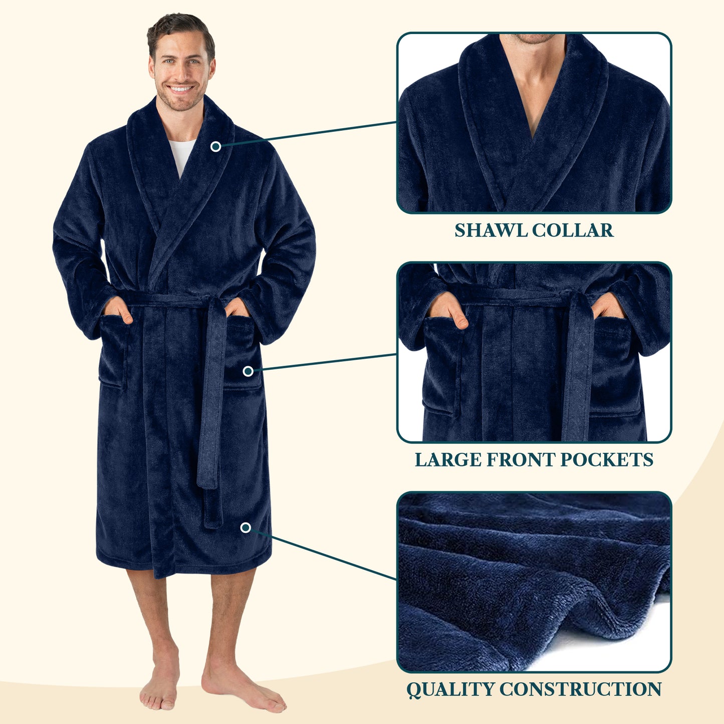 Men's Classic Fleece Robe