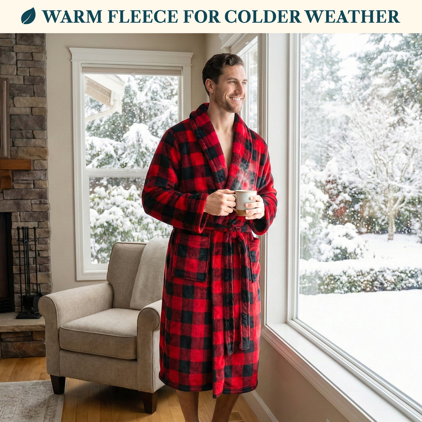 Men's Classic Fleece Robe
